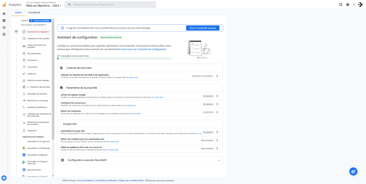configuration de google analytics 4