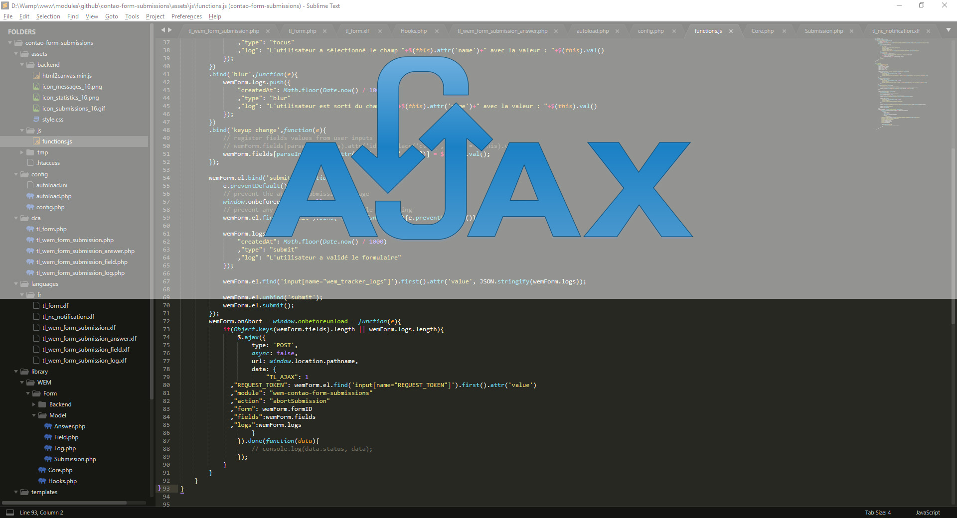 Utilisation de l’AJAX dans un site Internet